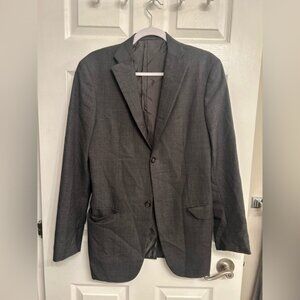 Jil Sander Gray Wool Men’s Tailored Blazer Jacket